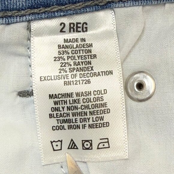 Aeropostale Jeans Womens Sz 2 Reg High Waisted Jegging Light Wash Stretch Denim - Picture 10 of 12